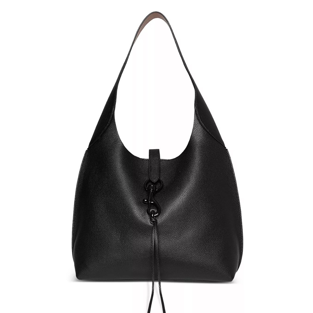Elegant Black Leather Women's Bag - Picture 6 of 7